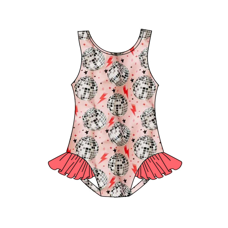 Sleeveless khaki black plaid baby girls summer swimsuit