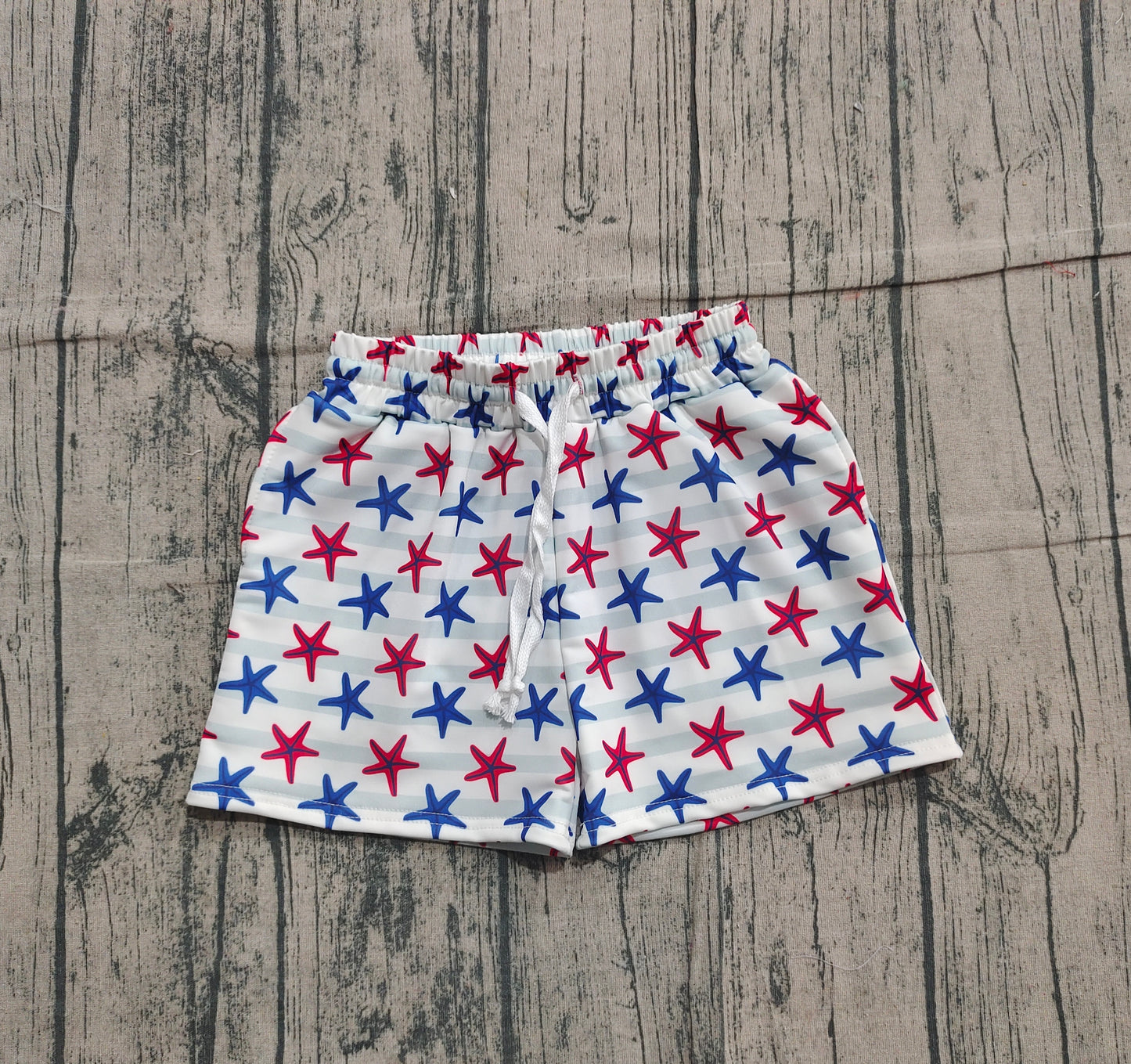 11.6 S0588 Sample No Moq Baby Boys Sea World Swimming Stars Trunks Bottom