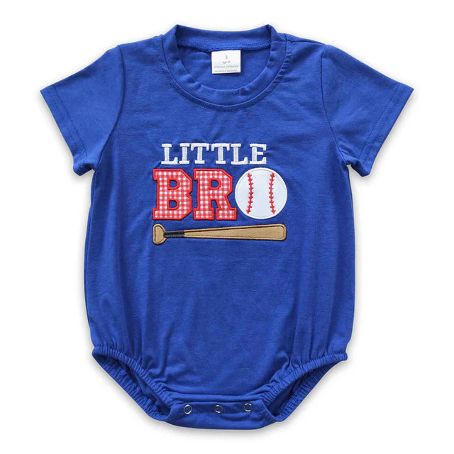 USA Warehouse (IN STOCK) Baby kids embroidery Short Sleeve Rompers