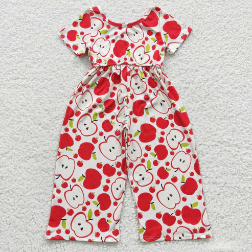10.16 RTS Sibling Baby Girls Short Sleeve Flowers Bows Pockets Pants Jumpsuits