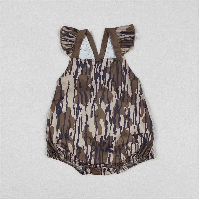 6.05 Women's Bottomland Camo Summer Pajamas Button-Down Long Sleeve Sleepwear Adult Comfortable Soft Polyester Blend