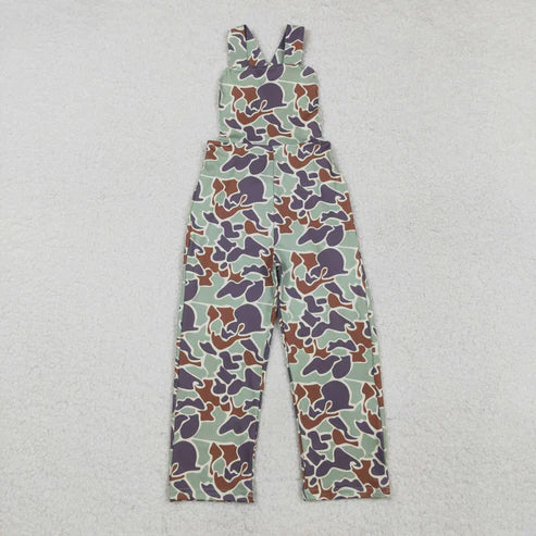 10.13 RTS Sibling Baby Boys Girls Southern Camo Straps Pant Jumpsuits