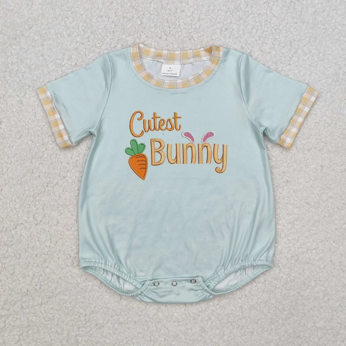 12.13 RTS Sibling Baby Boys Easter Cute Bunny Rompers Clothes Sets