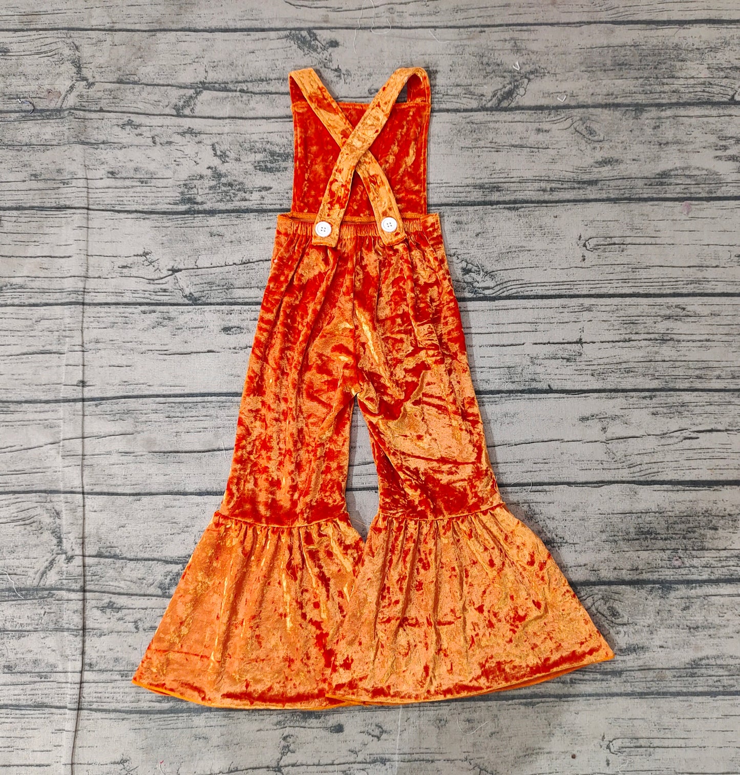 SR2444Velvet Baby Girls Jumpsuit with Straps in Yellow Dog Print Comfortable And Stylish Infant Clothing