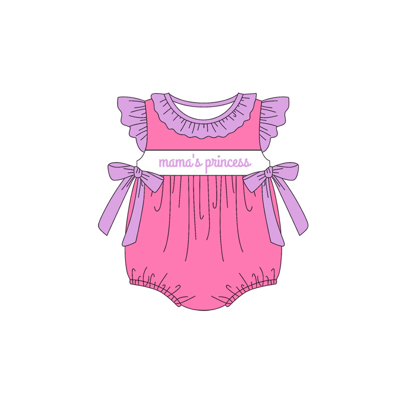 Lavender pink mama's princess tunic shorts girls clothes