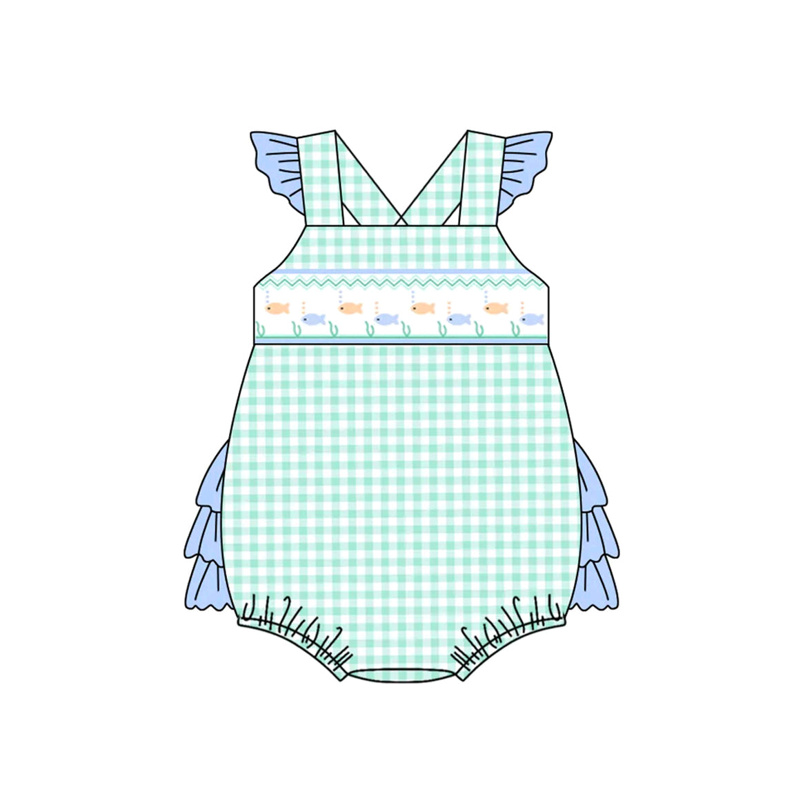 Kids Boys Light Blue Plaid Fishing Top And Shorts Set Summer Clothing Plaid Shorts for Boys Light Blue Fishing Graphic Tee