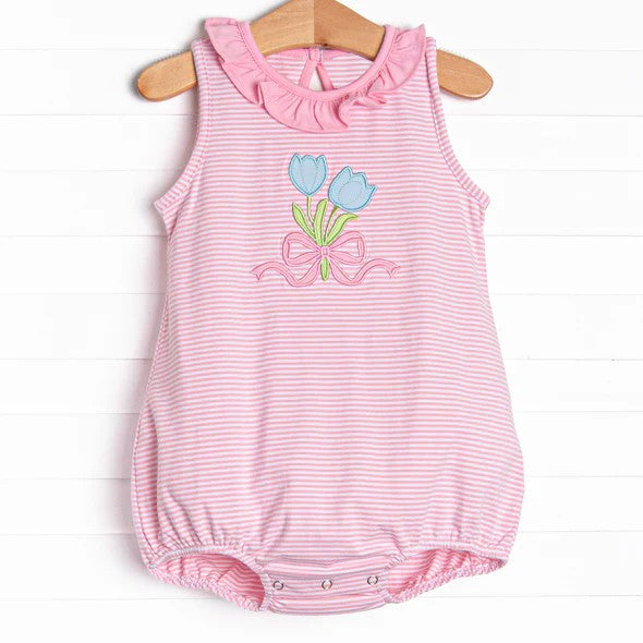 Girls White Short Sleeve Tulip Top Pink Stripe Shorts Outfit Casual Comfortable Clothing Set for Kids