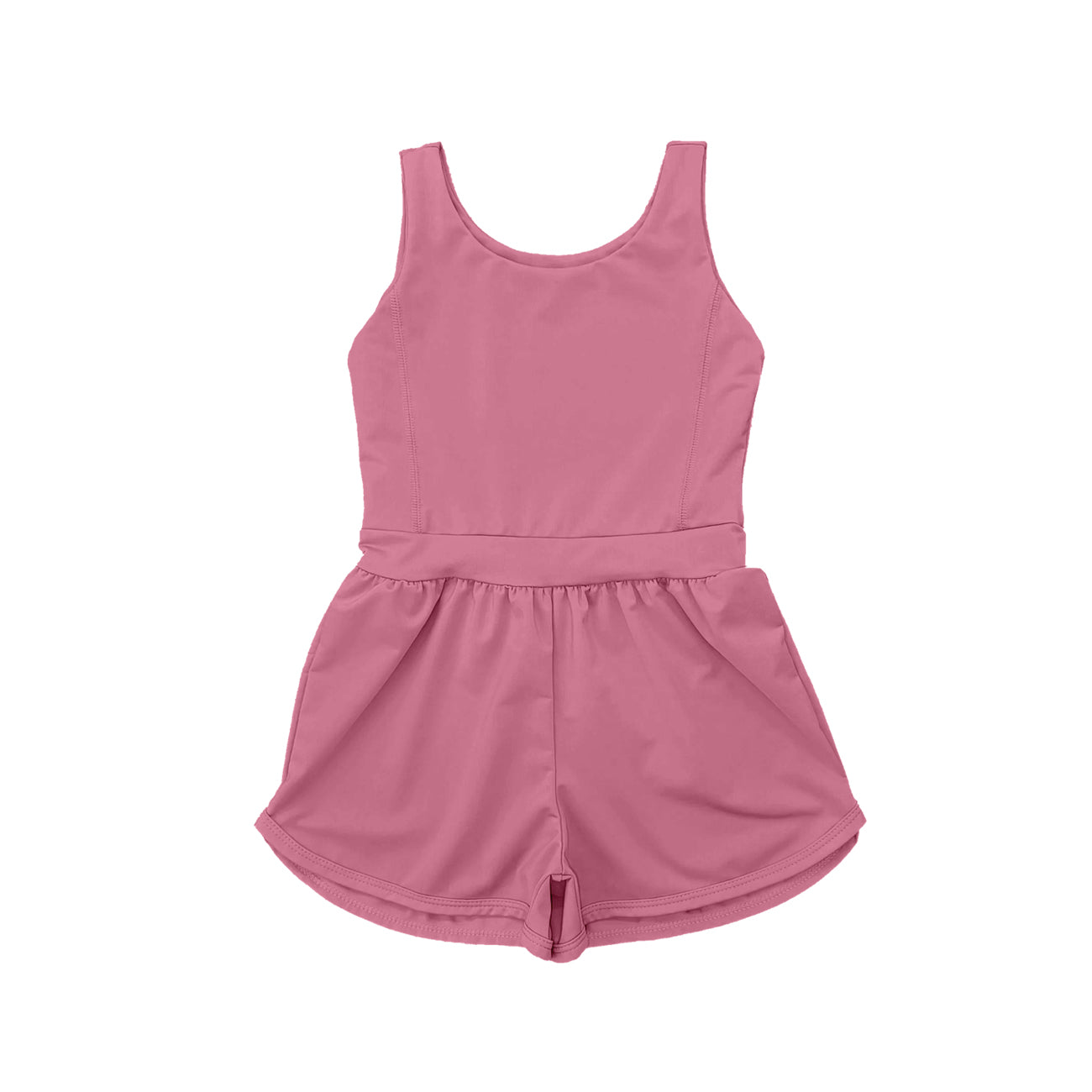 5.19 Pre order Mint Green Sleeveless Jumpsuit for Kids Girls Active Wear Comfortable Lightweight All-Season Fashionable Suit
