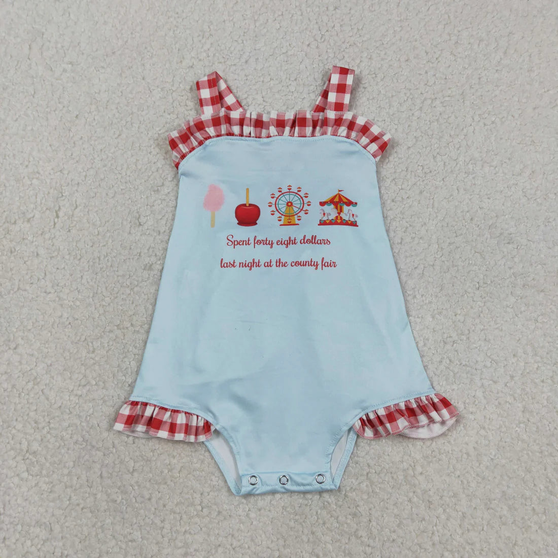 3.20 RTS Sibling Baby Boys Short Sleeve Shirts Top Red Checked Shorts Clothes Set Rompers