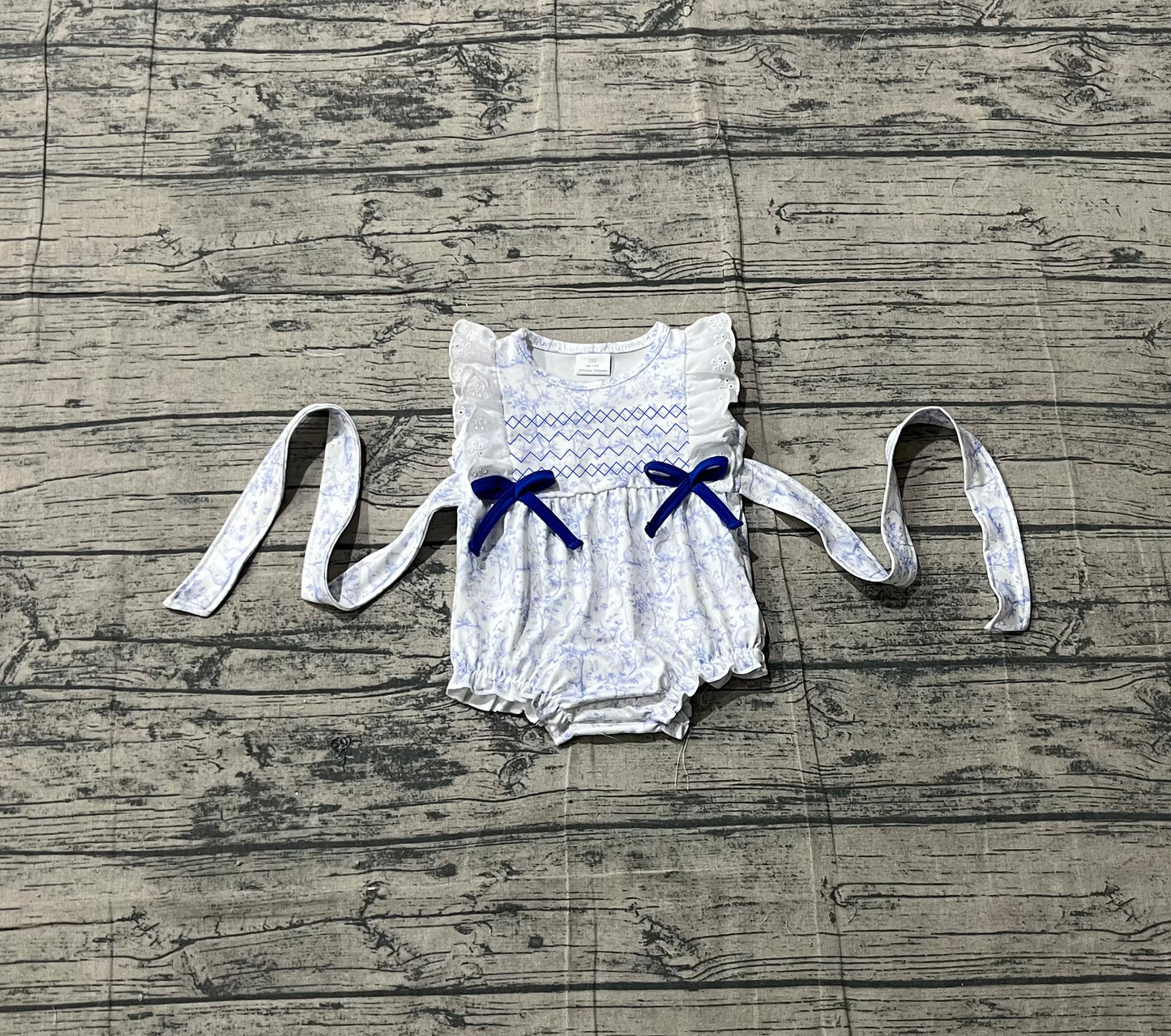 1.16 SR3219 Sample No Moq Embroidery Baby Girls Sleeveless Rabbits Flowers Easter Ruffle Rompers