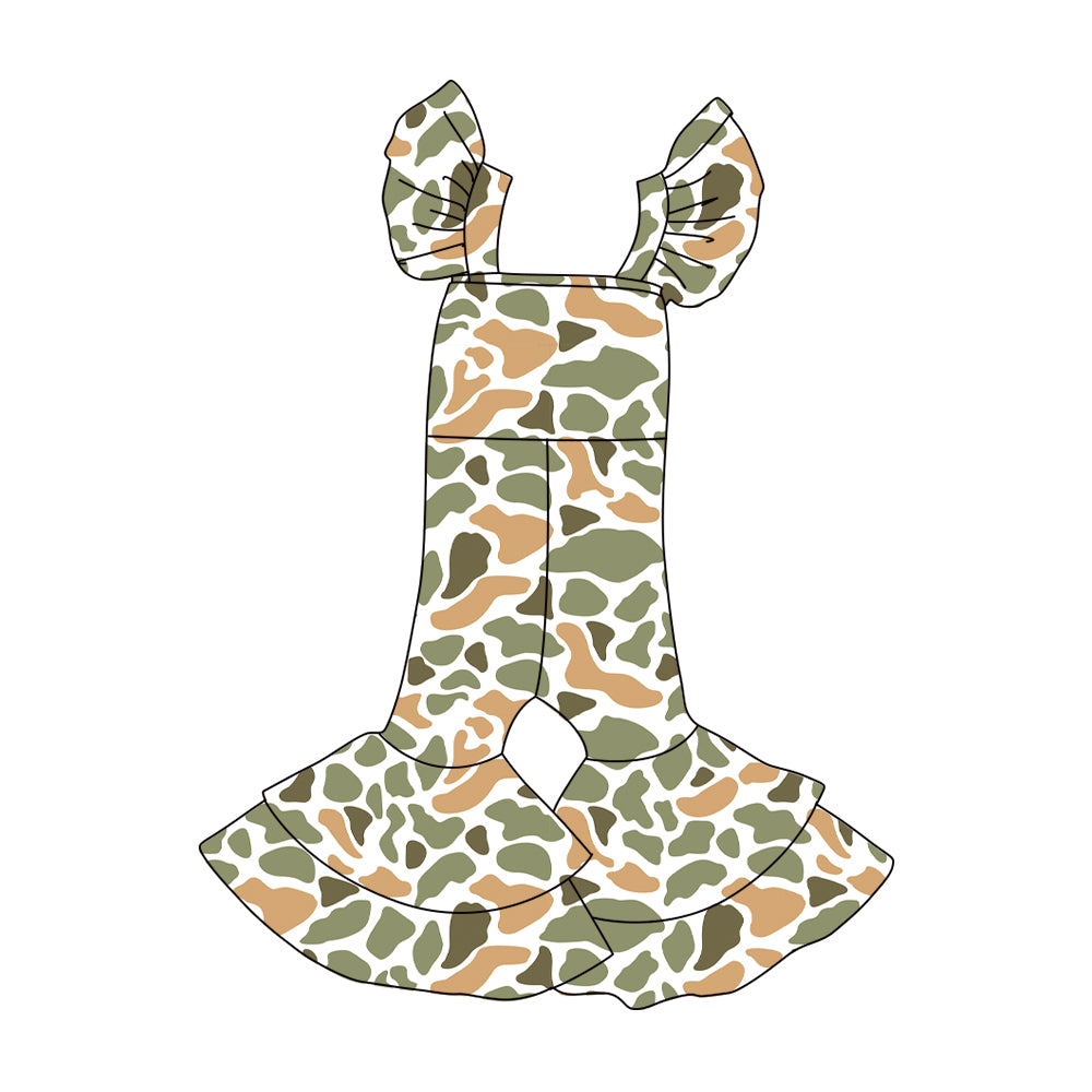 10.29 SR3439 Pre order No Moq Baby Girls clothes sleeveless green girl jumpsuit