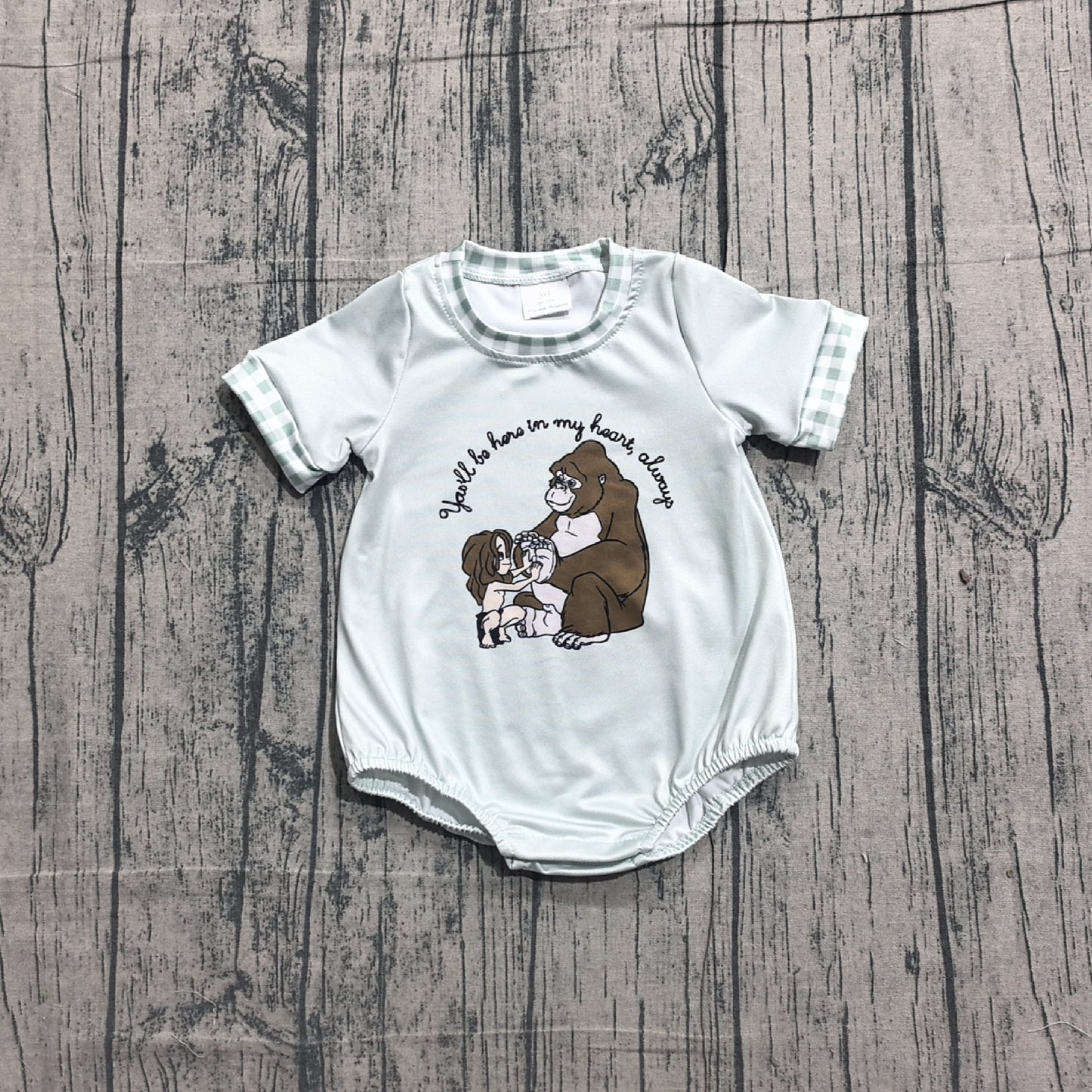 1.12 SR3588 Sample No Moq Baby Boys Short Sleeve Monkey Rompers