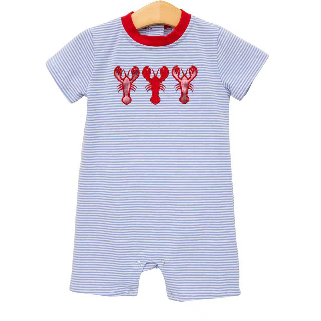 1.20 SR4007 Pre Order No moq Baby Boys Stripe Crayfishes Rompers