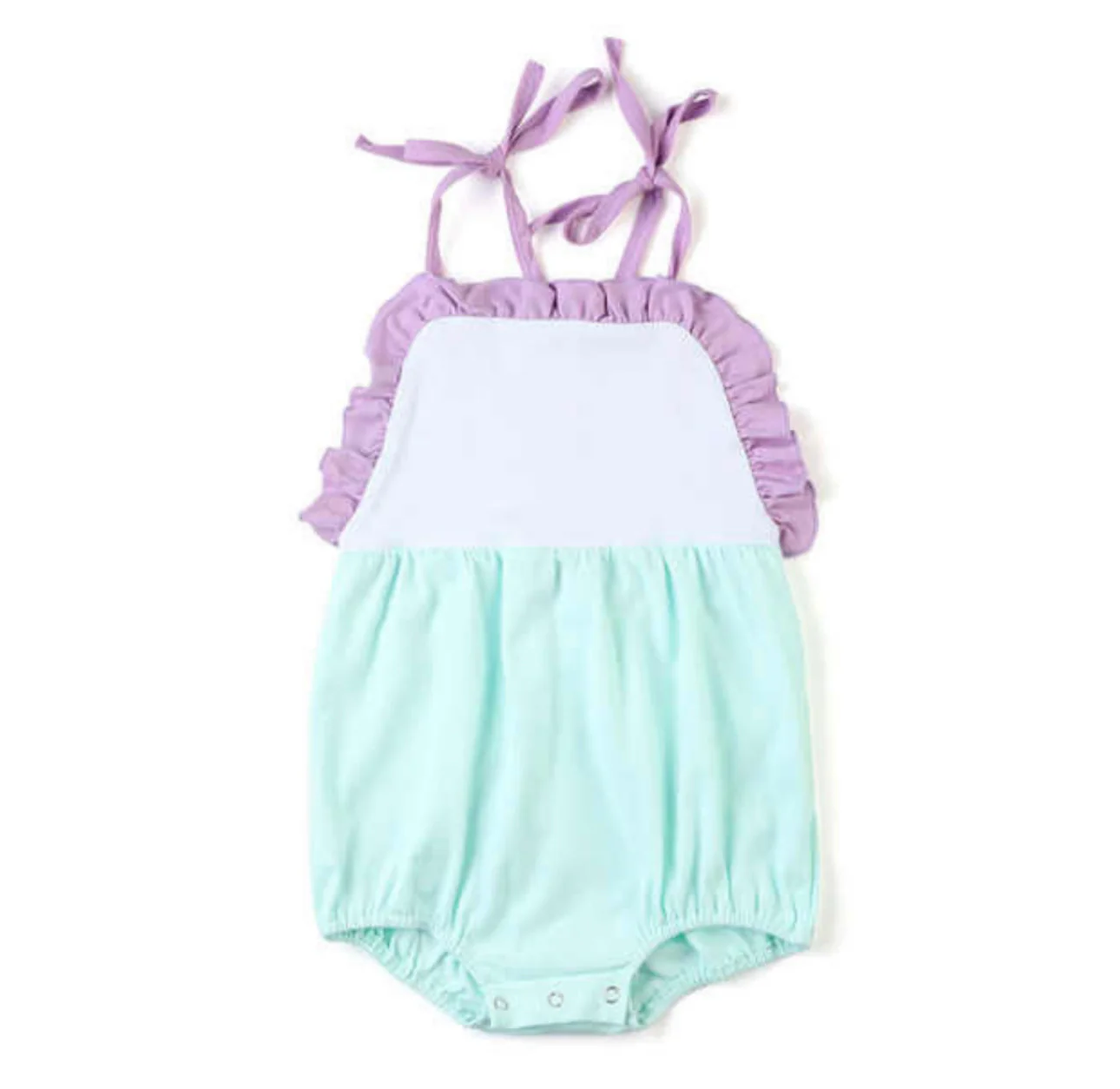 1.31 SR4041 Pre Order No moq Baby Girls Strap Ruffle Rompers