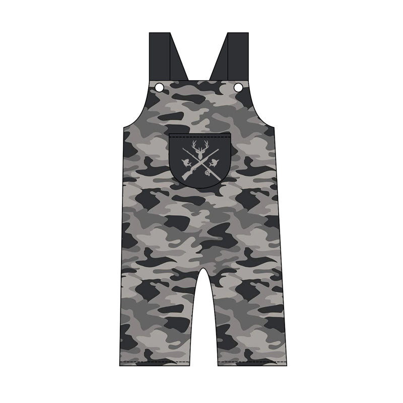 4.21 Pre order No Moq Baby Boys Strap Duck Leaves Camo Pant Hunting Jumpsuits