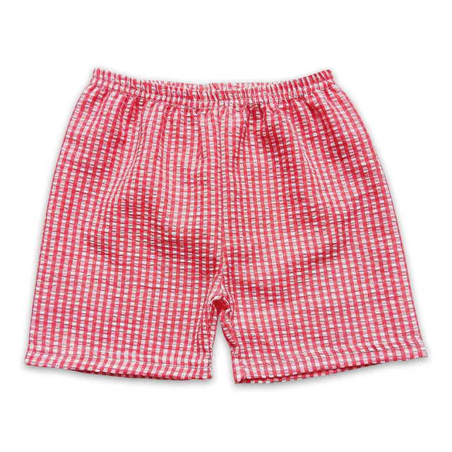 5.15 RTS NO MOQ (In stock)BT1043+SS0076 Red short sleeves tractor chicken goat boys farm polo shirt outfits