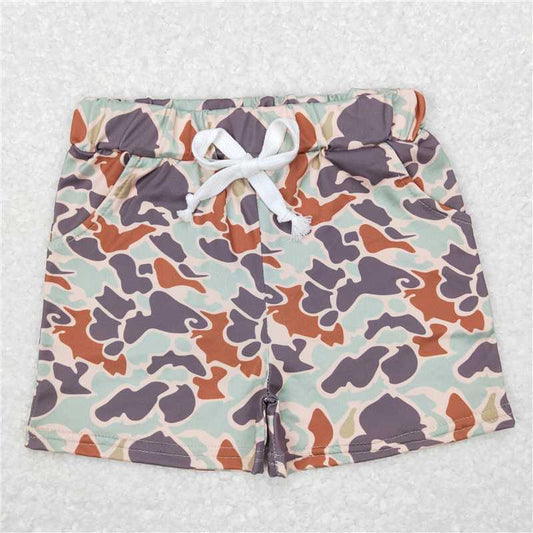USA Warehouse (IN STOCK) SS0138 Kids Boy Camouflage Pocket Summer Shorts Breathable Lightweight Comfortable Clothing