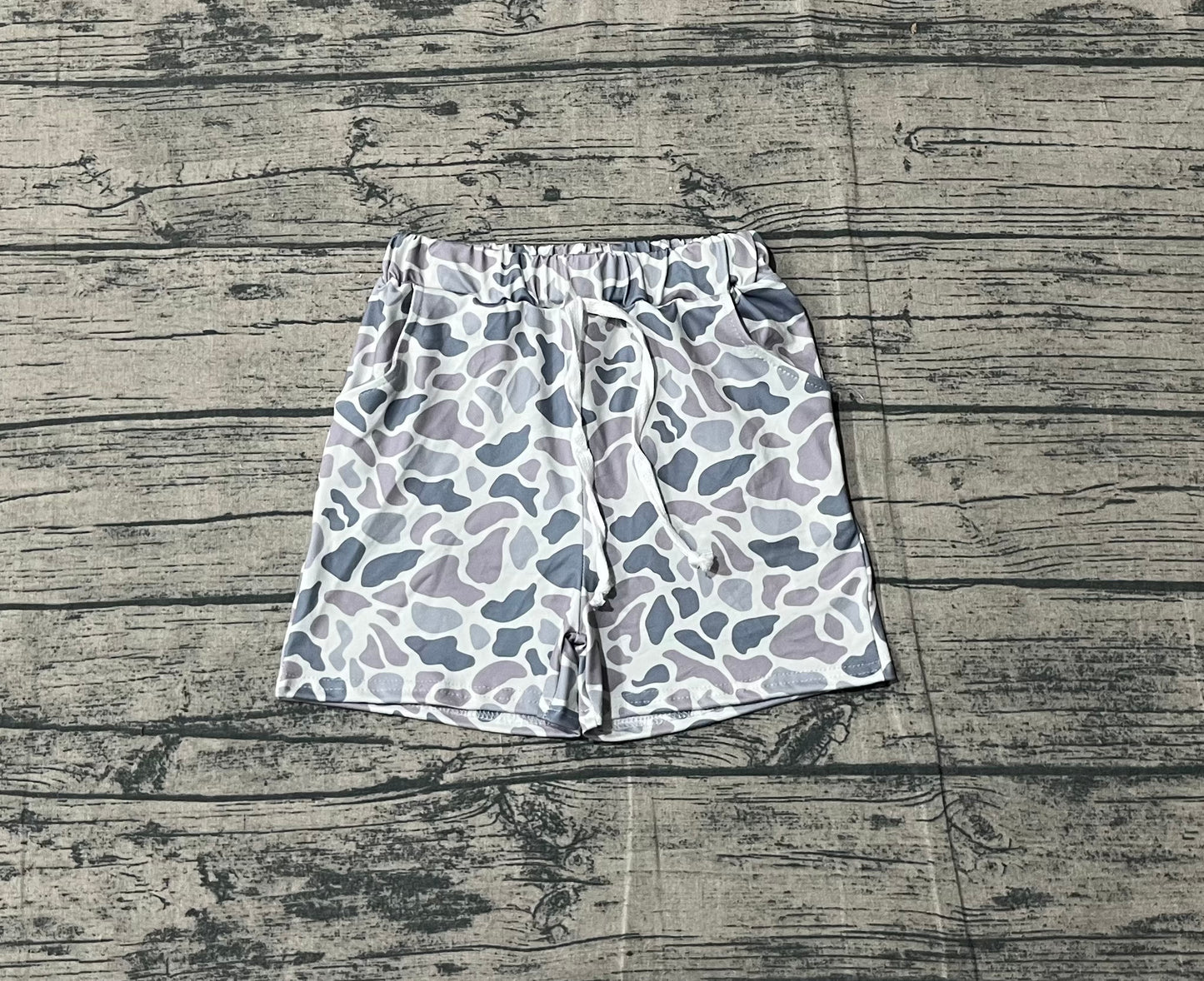 10.14 SS0140 Sample No Moq Baby Boys Grey Camo Brother Hunting Spring Summer Clothes Sets