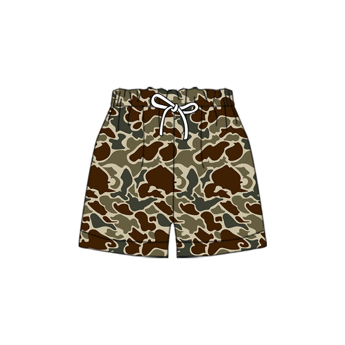 10.23 (Pre Order) No moq SS0202 PRE-ORDER Baby Boys Summer Camo Pockets Bottom Shorts