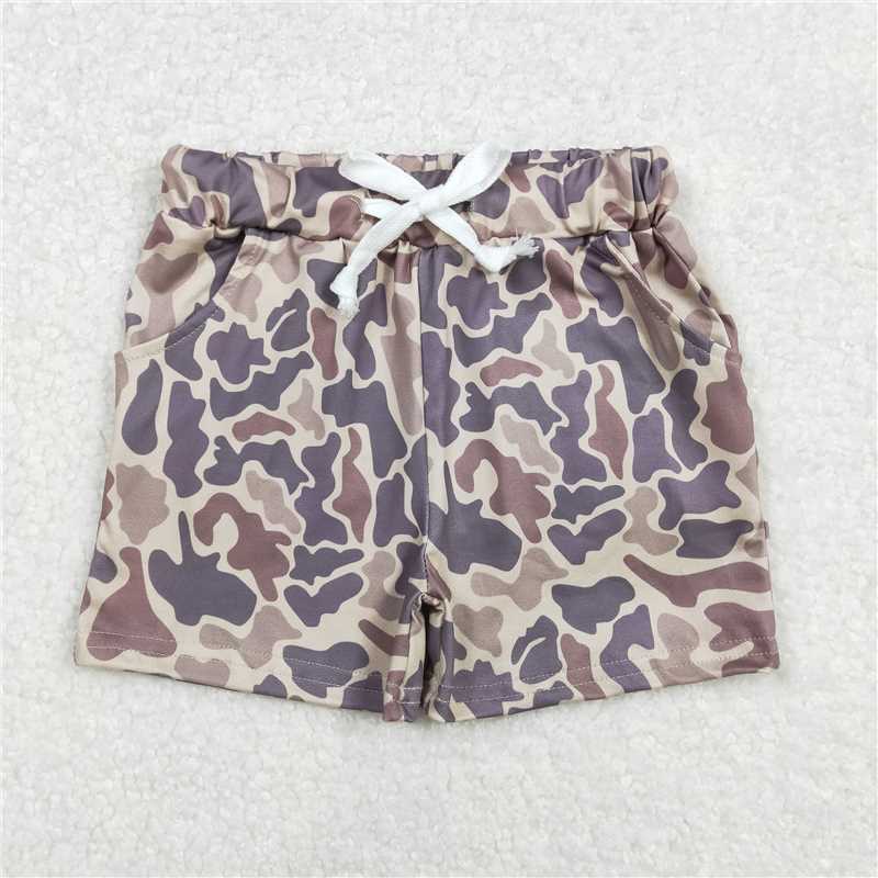 USA Warehouse (IN STOCK) Kids Boys Long Sleeve Camouflage Hunting Hoodie Pants Shorts Set for Outdoor Activities