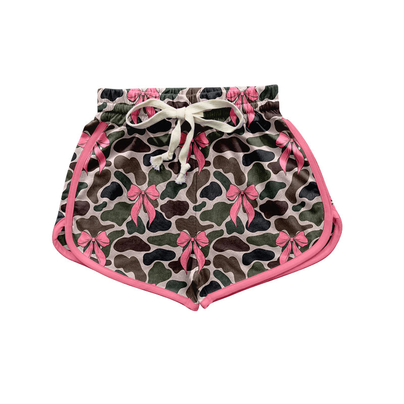 Adult Women Camouflage Bows Summer Shorts Preorder SS0395