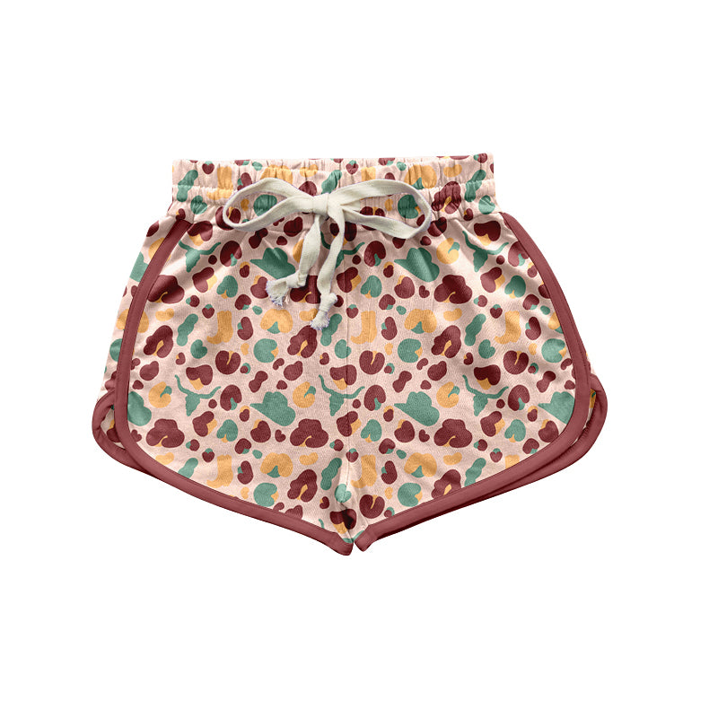 Adults women and Baby Girls Red Camouflage Summer Shorts Bottoms Preorder SS0399+SS0401