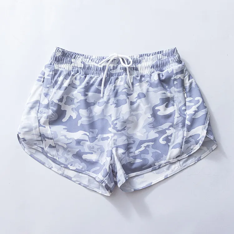 Kids Girls Green Camo Elastic Waist Summer Shorts - Flexible Fit Casual Clothing for Children
