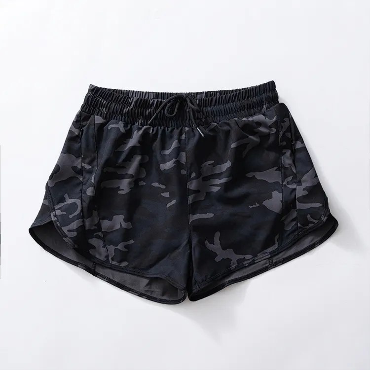 Kids Girls Green Camo Elastic Waist Summer Shorts - Flexible Fit Casual Clothing for Children