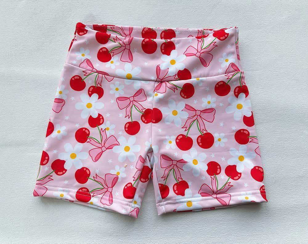 6.24 Pre order Baby Girls Pink Plaid Bow Biking Shorts Bottoms Soft Cotton Breathable Baby Pants for Spring/Autumn Comfortable Kids Clothing