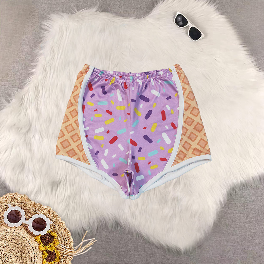 RTS Sibling Baby Girls sprinkle ice cream kids girls team summer shorts
