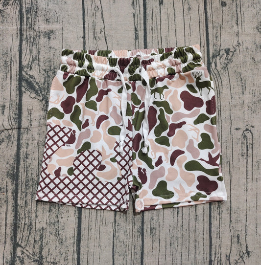 9.22 SS0652 Sample No Moq Fast Coming Baby Boys Dog Duck Deer Camo Drip Team Shorts Bottom