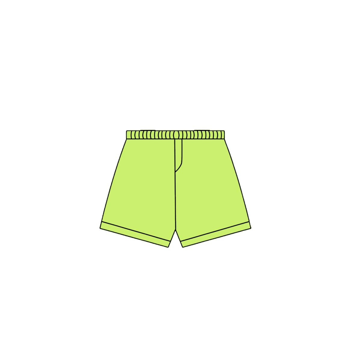 10.1 SS0666 Pre order No Moq Yoga fabric Baby Girls Green Yoga Shorts Bottoms