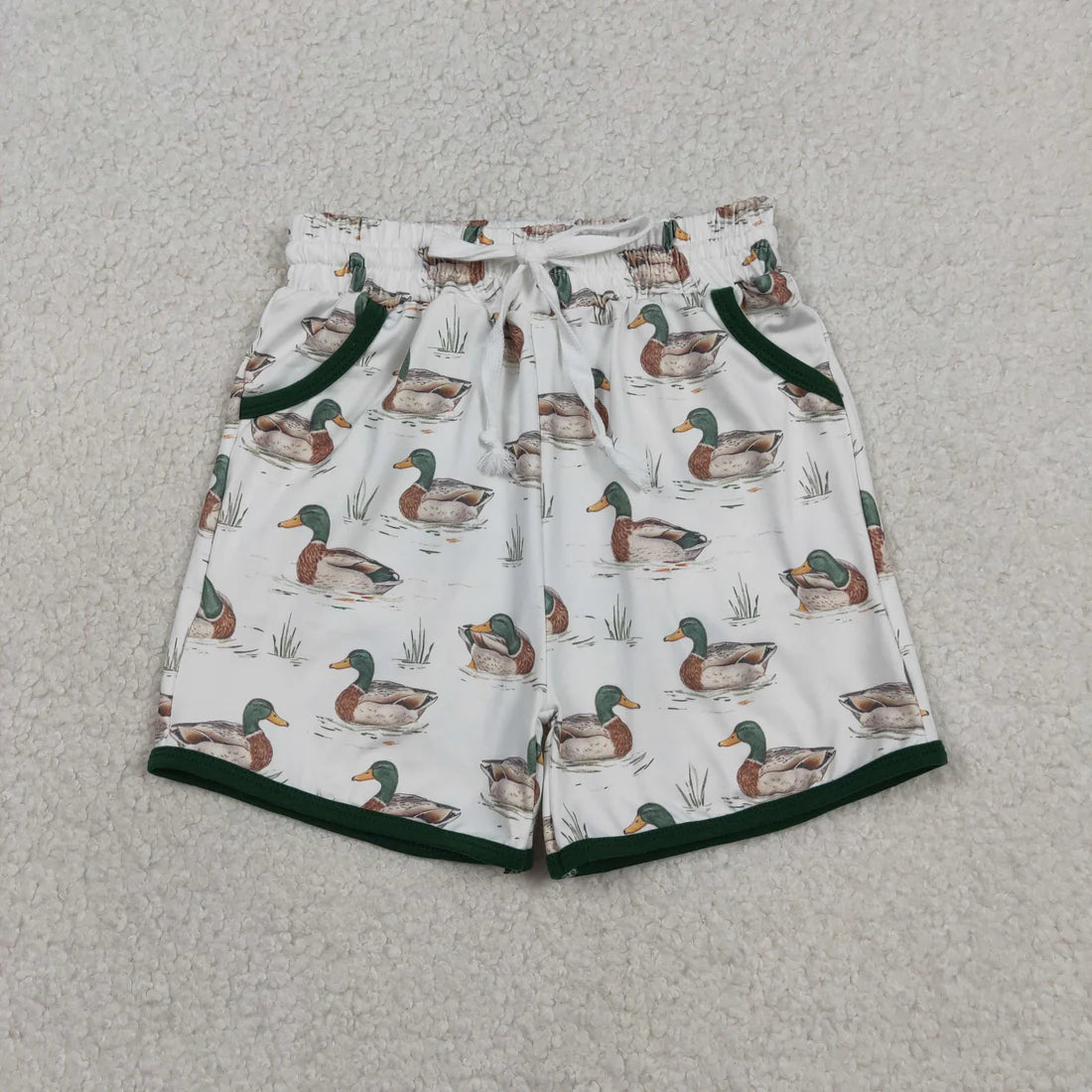 3.18 RTS Sibling Baby Boys Southern Camo Ducks Hunting Pockets Shorts Bottom