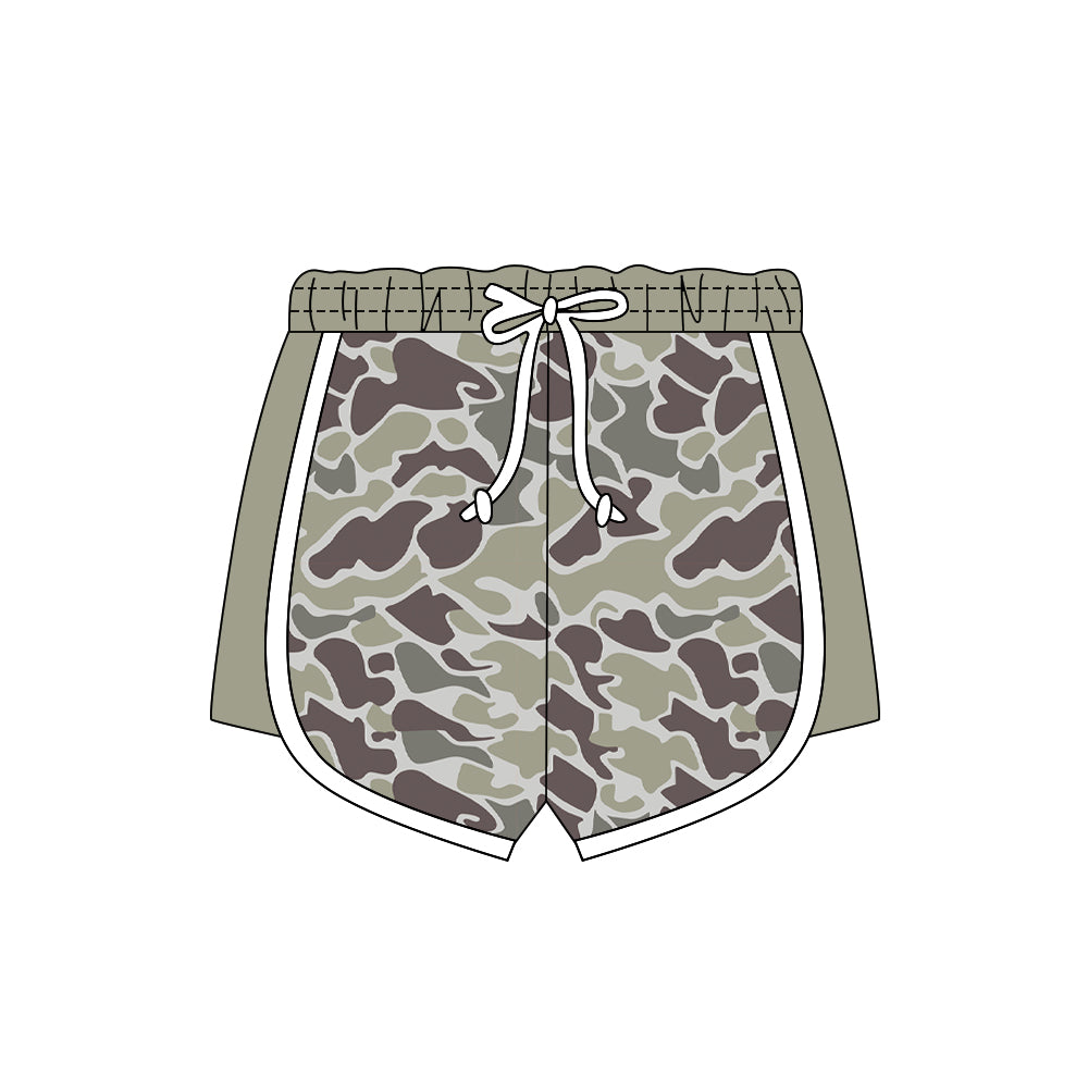 11.6 SS0738 Pre order No Moq Baby Girls Grey Camo Southern Shorts Bottom