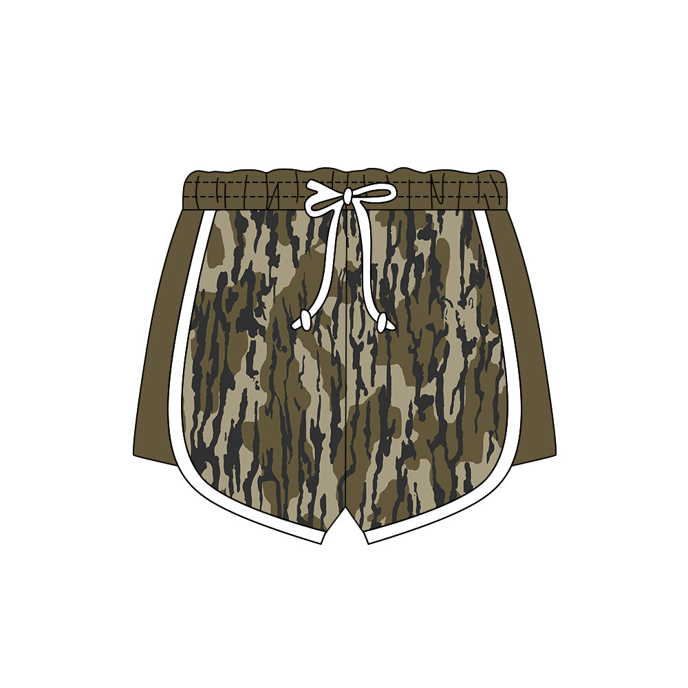 11.6 SS0739 Pre order No Moq Baby Girls Olive Camo Southern Shorts Bottom
