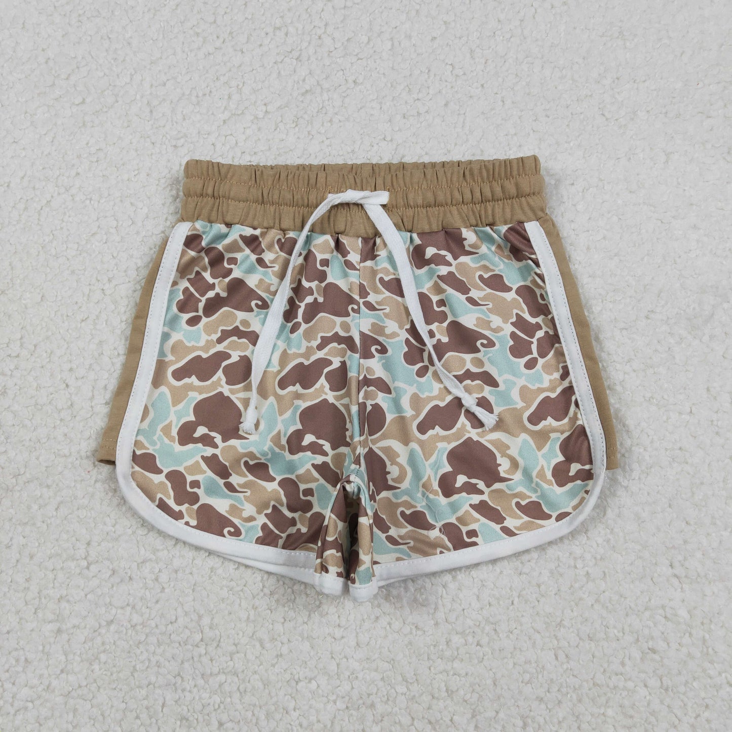 12.22 RTS NO MOQ (In stock)SS0741 Baby Girls Summer Shorts Baby Girls Southern Green Khaki Camo Shorts Bottom