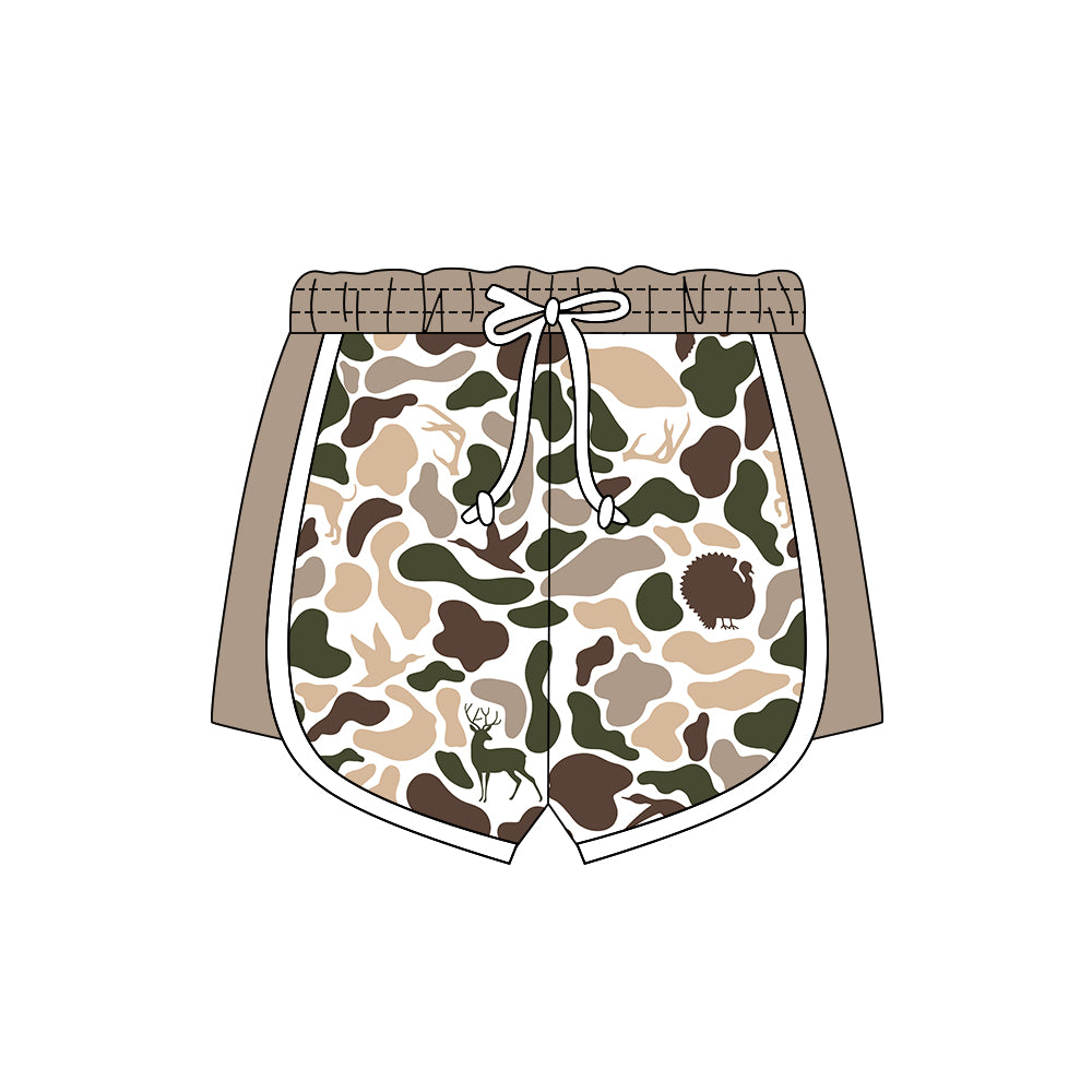 11.6 SS0743 Pre order No Moq Baby Girls Ducks Dogs Deer Camo Southern Shorts Bottom