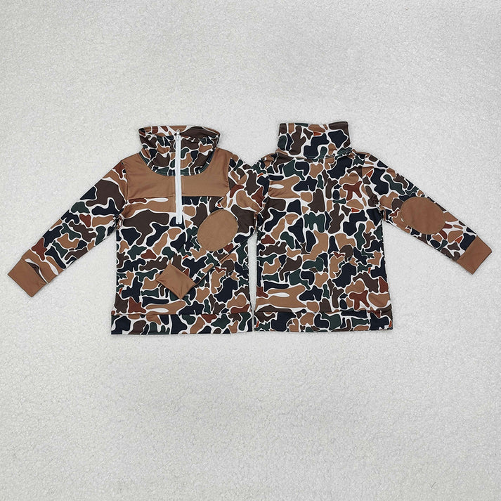 Baby Boys Camouflage Hunting Season Zip Pullovers Tops