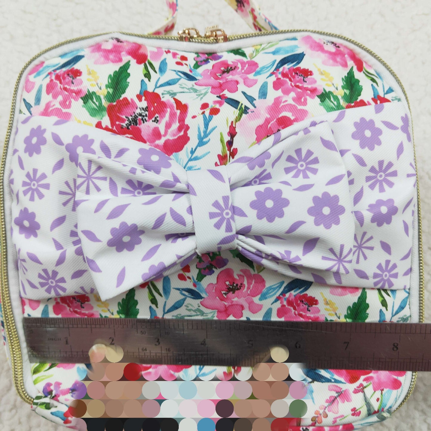 USA Shop (in stock)BA0102Lavender floral kids girls lunch box bag