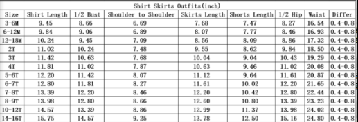 GSD4252 Sample No Moq Baby Girls Orange Checked Vest Scallop Skirt Short Yoga Active Clothes Set