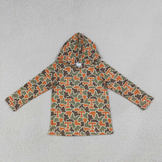 BT1856 RTS NO MOQ (In stock)Baby Boys Camo Long Sleeve Team Casual Hoodies Top