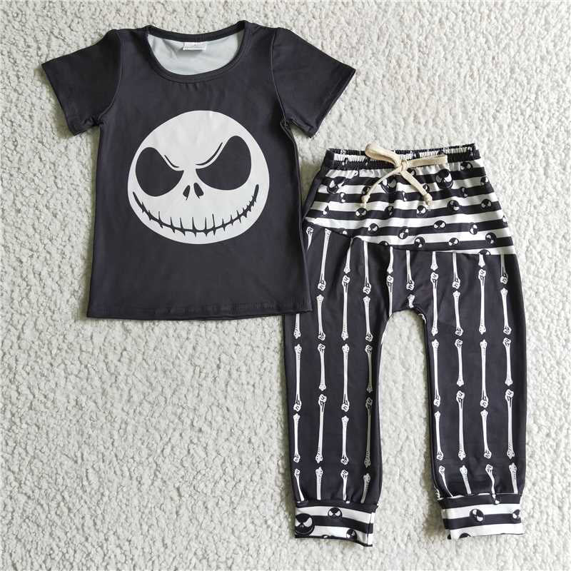 A0-15 Boys Jack Halloween pants sets