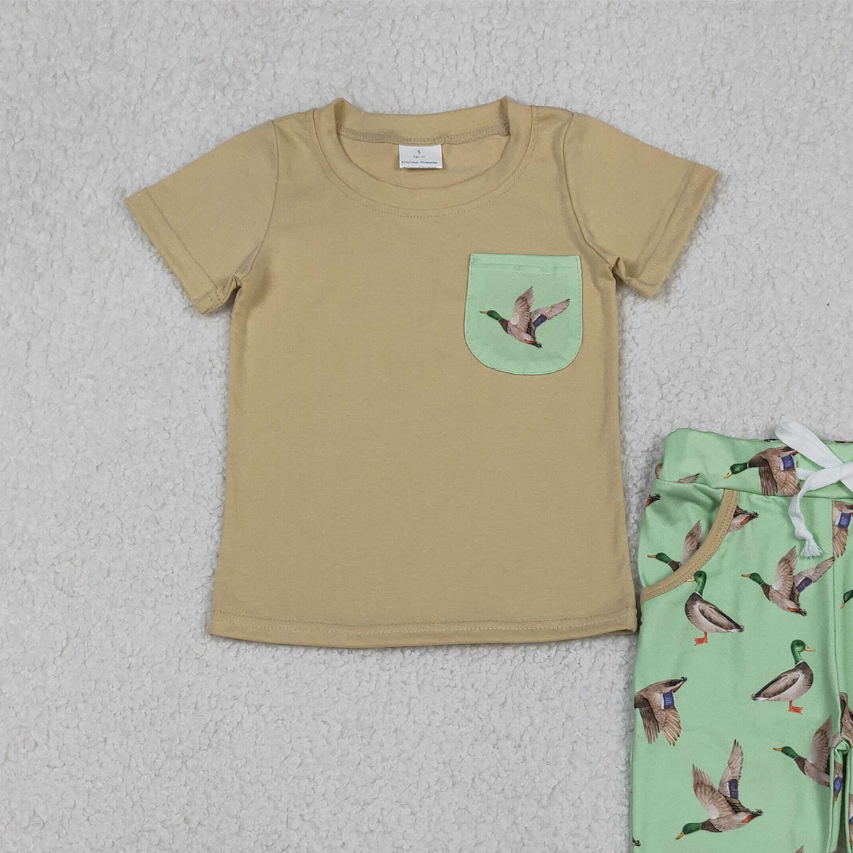 10.30 RTS NO MOQ （In stock）BSPO0607 Baby Boys Short Sleeve Shirts Top Pockets Legging Pants Southern Hunting Clothes Sets