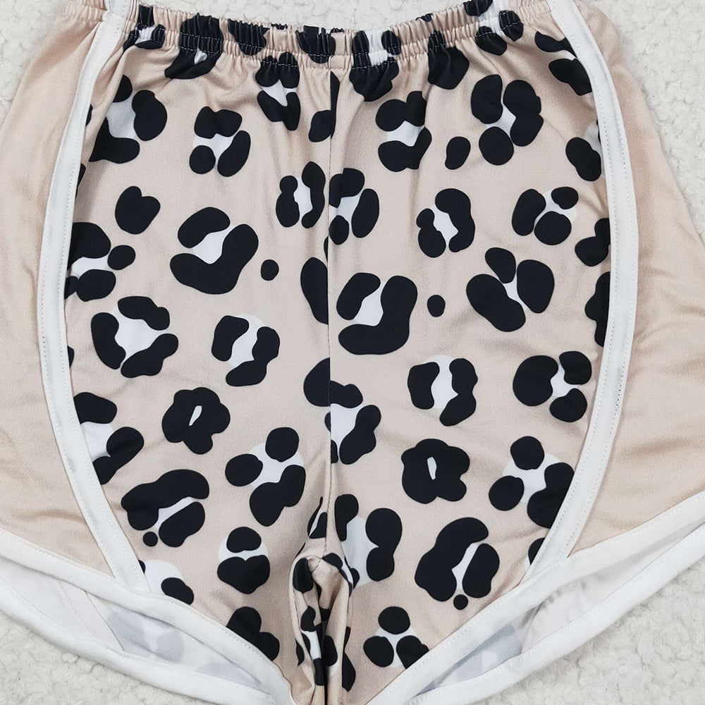6.19 SS0526RTS NO MOQ Baby Girls Shorts Baby Girls Cow Print Leopard Shorts Bottoms