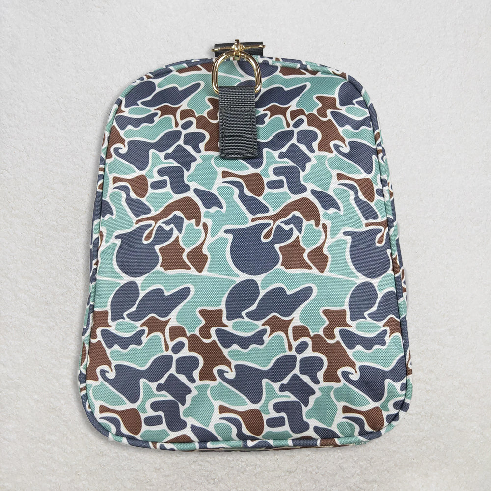 10.27 NO MOQ （In stock）BA0263 Young Adult Bright Green Camo Tree Branches Gym Bags