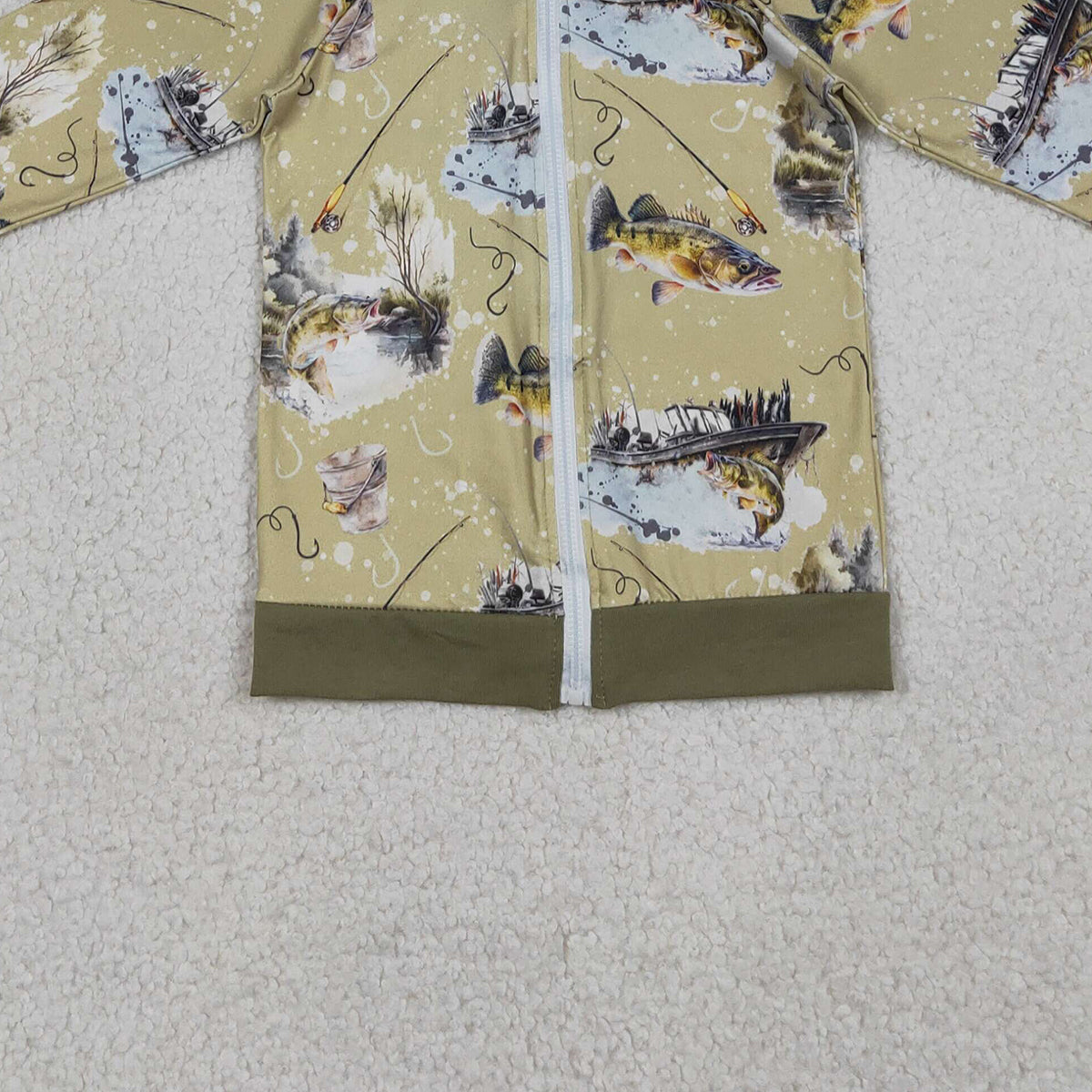 4.3 BT0346 RTS NO MOQ （In stock ）Just a boy who loves to fish baby kids hooded jacket