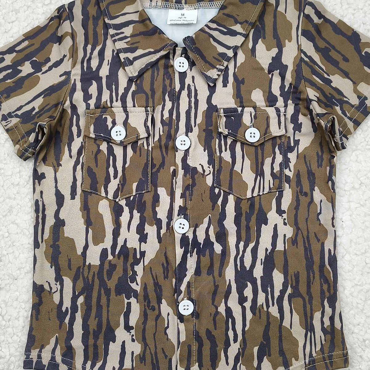 6.27   BT1201 RTS NO MOQ Baby Boys Summer Tops toddler boys clothes camouflage short Sleeve Top