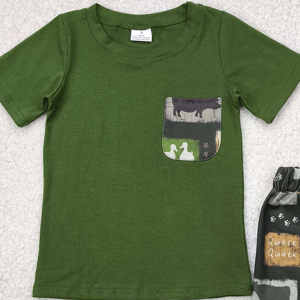 6.18 BSSO1390 RTS NO MOQ Baby Boys Summer Boys Outfits Baby Boys Western Cow Boots Shirt Shorts Clothes Sets
