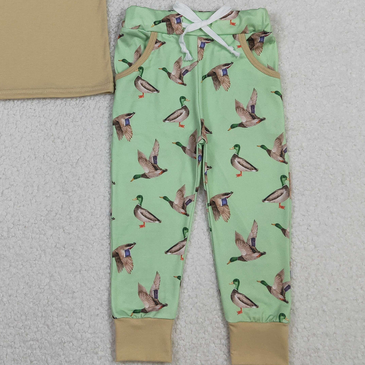 10.30 RTS NO MOQ （In stock）BSPO0607 Baby Boys Short Sleeve Shirts Top Pockets Legging Pants Southern Hunting Clothes Sets