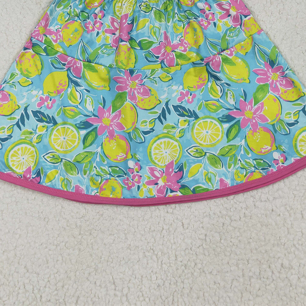 RTS NO MOQ （In stock）GLK0100 Baby Girls Skirt Baby Girls Lemon Summer Skirt Bottoms